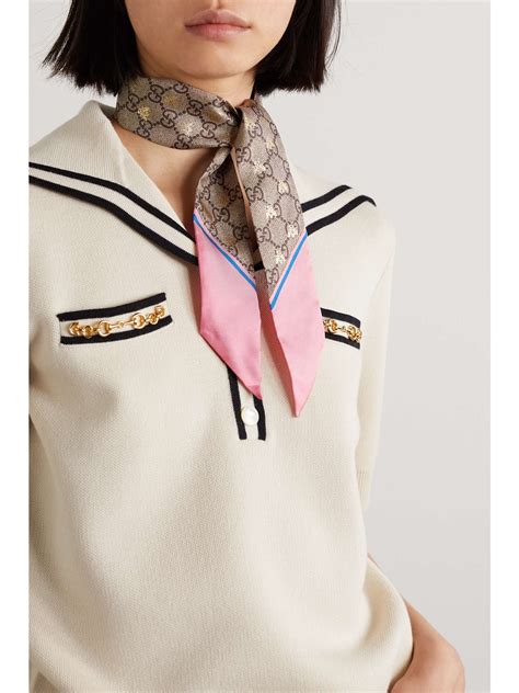 gucci boa scarf|gucci silk neck handbags.